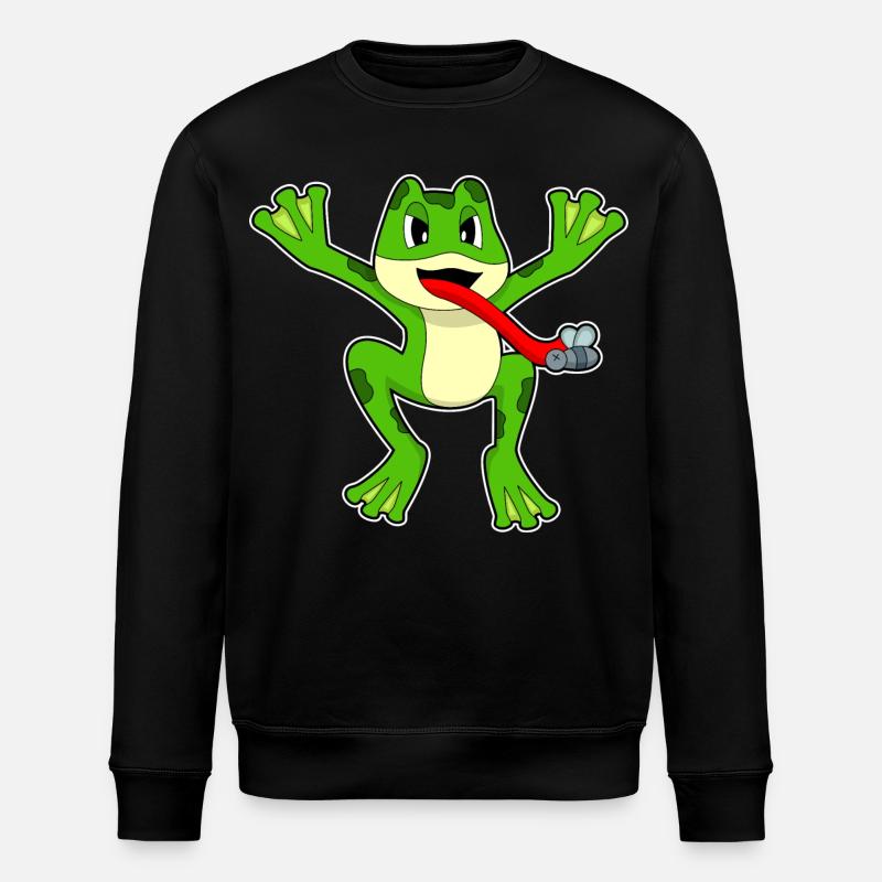 Frosch Fliege - Stanley/Stella Unisex Bio-Sweatshirt ROLLER - Schwarz
