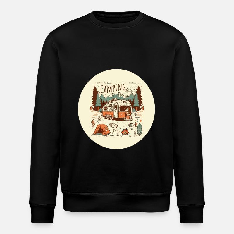 Aventure de camping avec camping-car - Sweat bio ROLLER Stanley/Stella Unisexe - noir