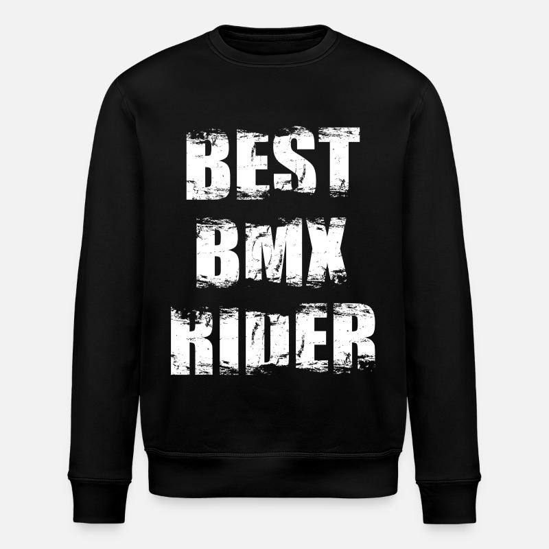 BMX Radfahrer Spruch - Stanley/Stella Unisex Bio-Sweatshirt ROLLER - Schwarz