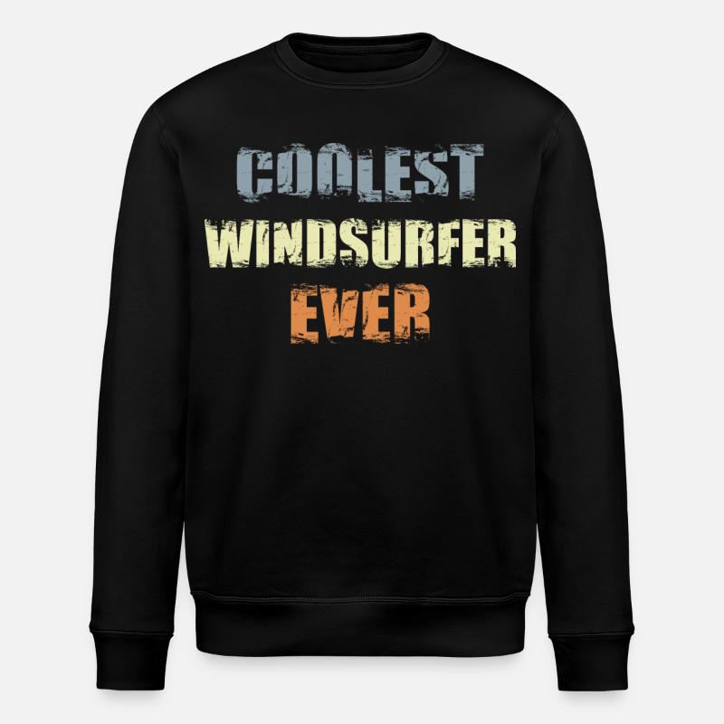 Cool windsurfer - Stanley/Stella ROLLER Unisex Organic Sweatshirt - black