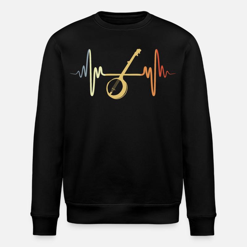 Banjo rétro - Sweat bio ROLLER Stanley/Stella Unisexe - noir