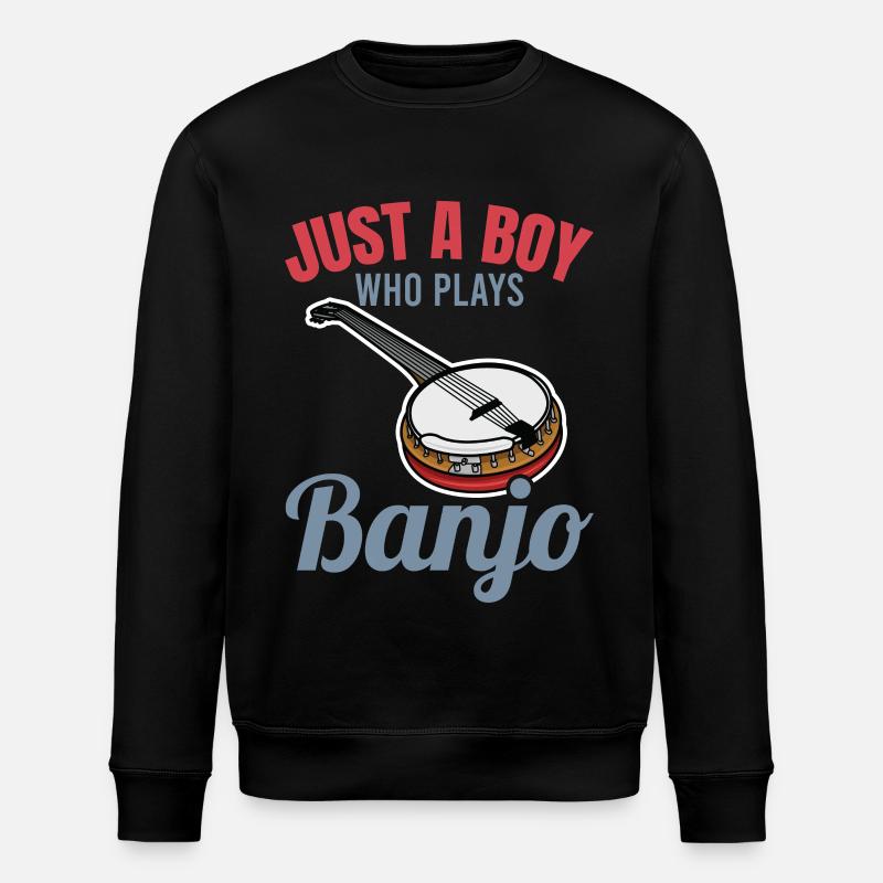 Banjo Junge - Stanley/Stella Unisex Bio-Sweatshirt ROLLER - Schwarz