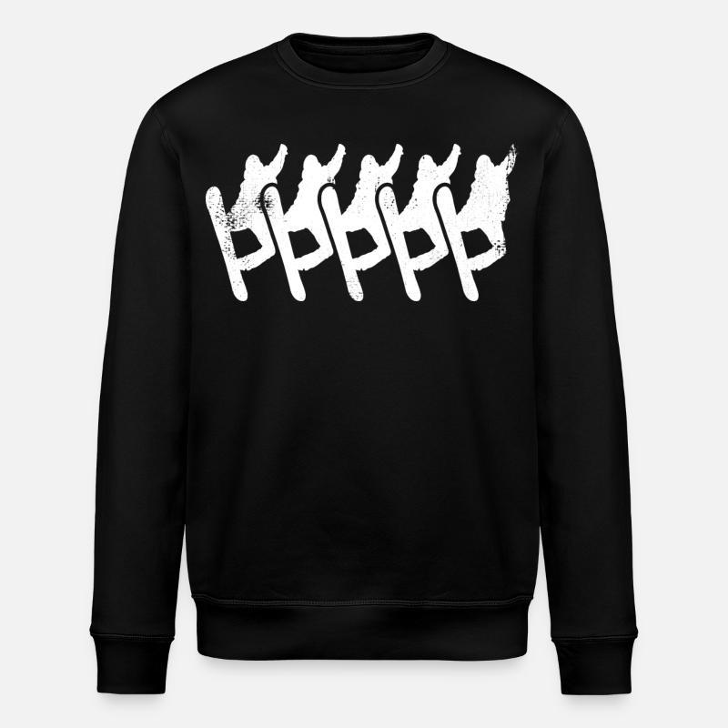 Snowboard lovers - Stanley/Stella ROLLER Unisex Organic Sweatshirt - black