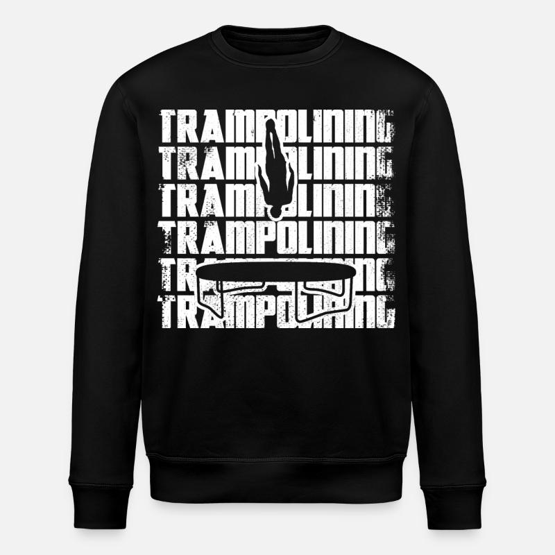 Funny trampoline jumper - Stanley/Stella ROLLER Unisex Organic Sweatshirt - black