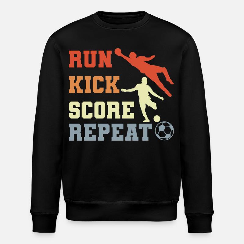 Soccer Player Routine - Stanley/Stella ROLLER Unisex Organic Sweatshirt - black
