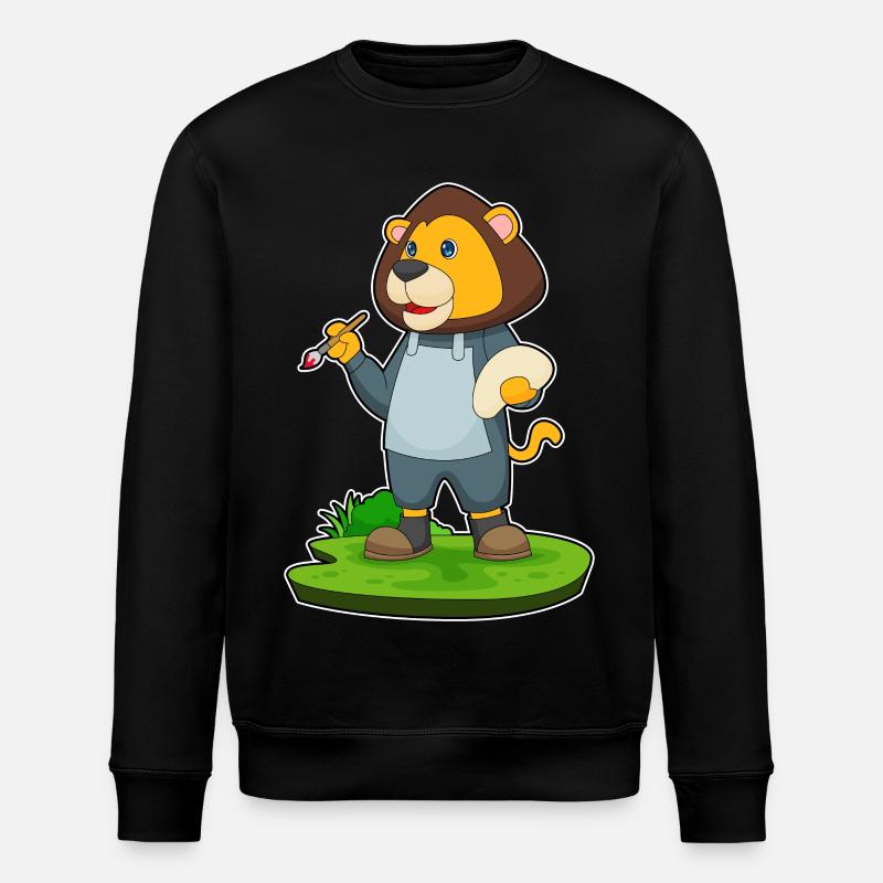 Pinceau Lion - Sweat bio ROLLER Stanley/Stella Unisexe - noir
