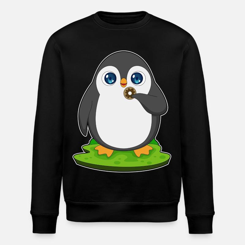 Donut pingouin - Sweat bio ROLLER Stanley/Stella Unisexe - noir