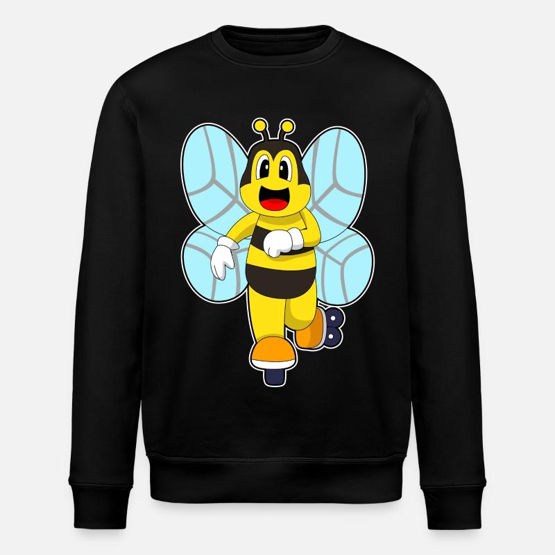 Biene Inline skating Inline skates - Stanley/Stella Unisex Bio-Sweatshirt ROLLER - Schwarz