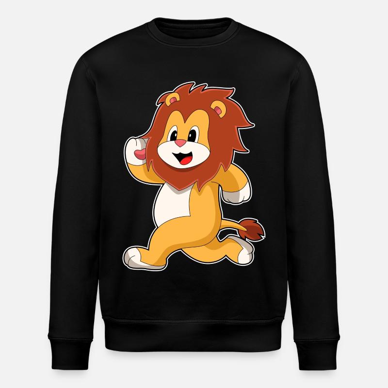 Löwe Jogger Joggen - Stanley/Stella Unisex Bio-Sweatshirt ROLLER - Schwarz