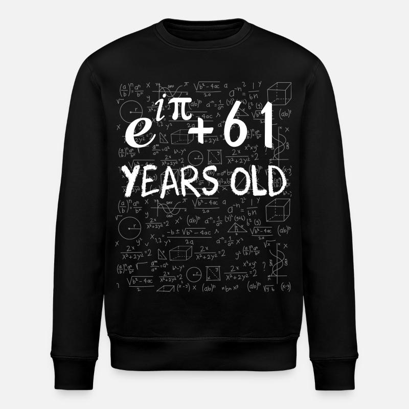 60th birthday 60 years old Euler Identity math - Stanley/Stella ROLLER Unisex Organic Sweatshirt - black