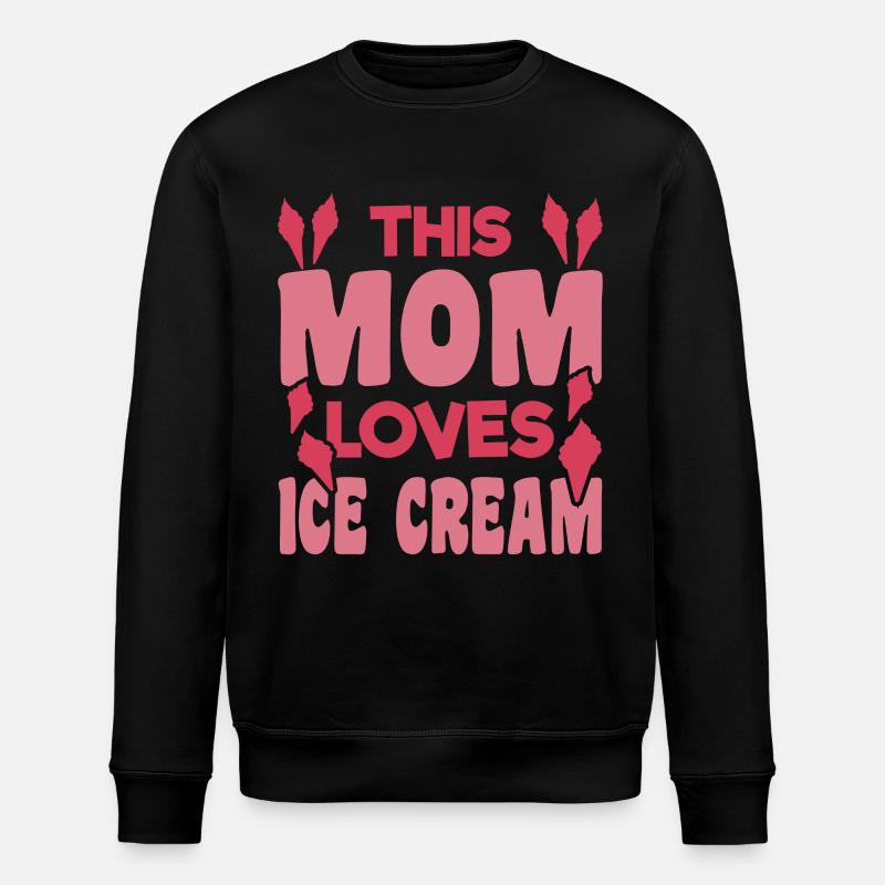 Eiscreme Mama - Stanley/Stella Unisex Bio-Sweatshirt ROLLER - Schwarz