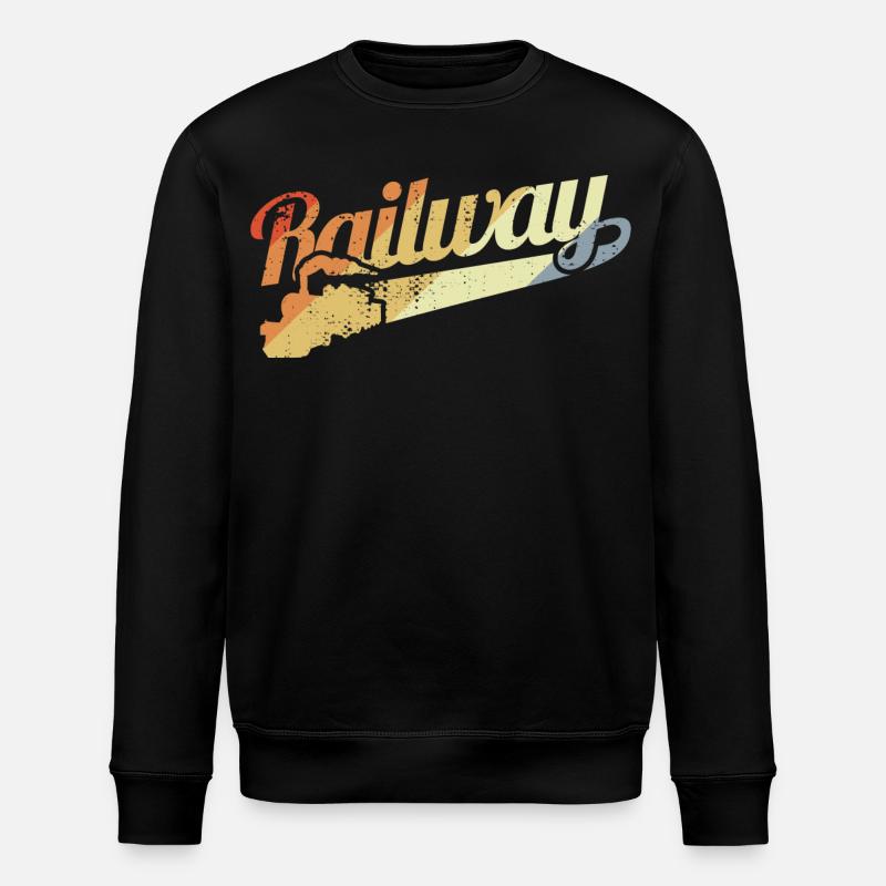 Eisenbahn Motivation - Stanley/Stella Unisex Bio-Sweatshirt ROLLER - Schwarz