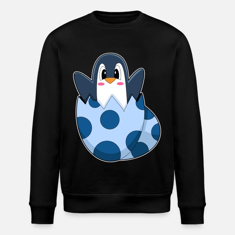 Pinguin Ei - Stanley/Stella Unisex Bio-Sweatshirt ROLLER - Schwarz