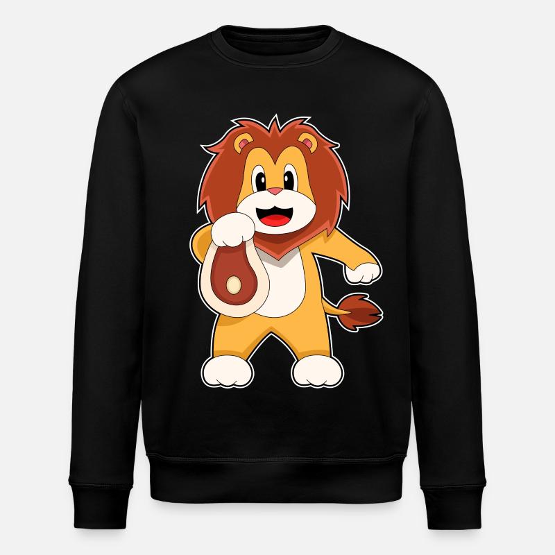 Löwe Fleisch - Stanley/Stella Unisex Bio-Sweatshirt ROLLER - Schwarz