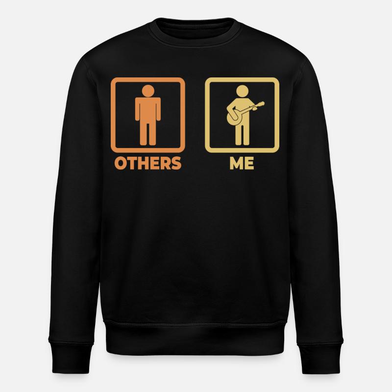 Banjo Player Schedule - Stanley/Stella ROLLER Unisex Organic Sweatshirt - black