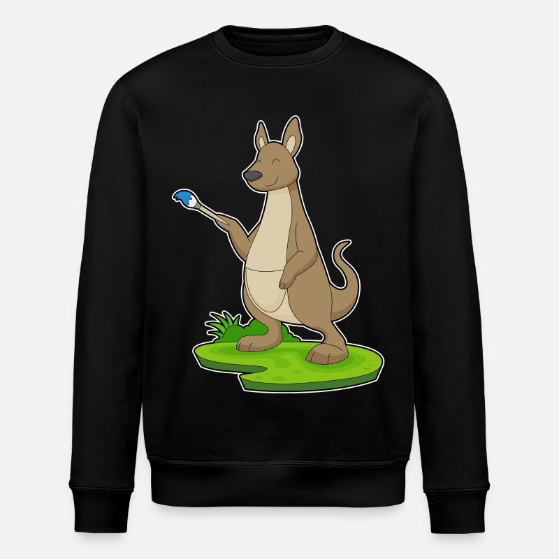 Pinceau de peinture kangourou - Sweat bio ROLLER Stanley/Stella Unisexe - noir