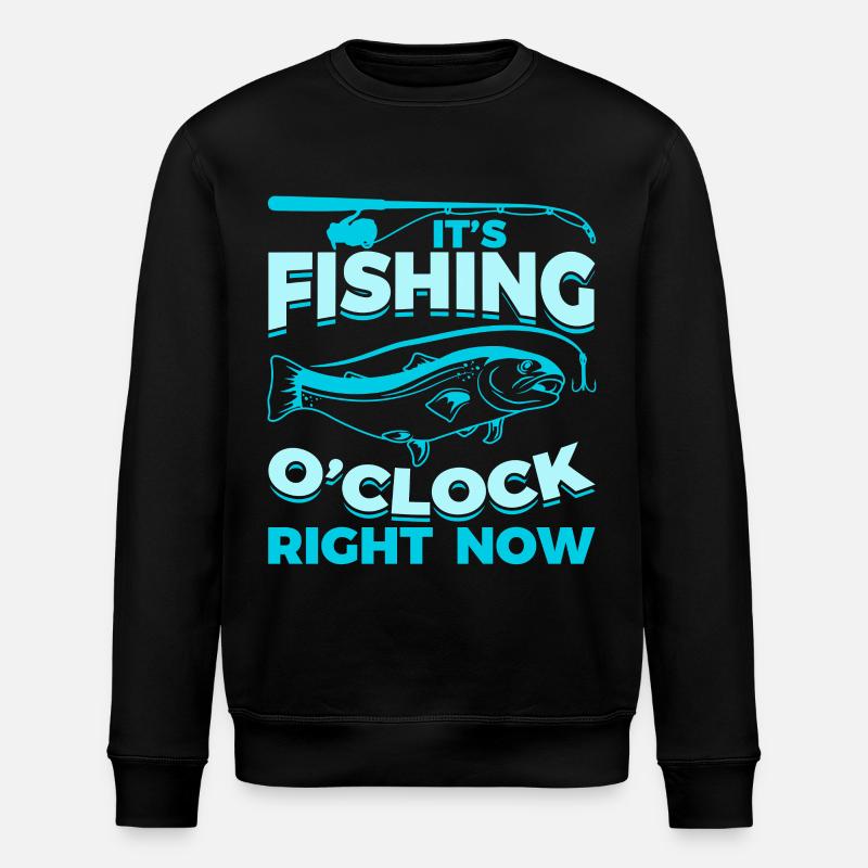 Angler Spruch - Stanley/Stella Unisex Bio-Sweatshirt ROLLER - Schwarz