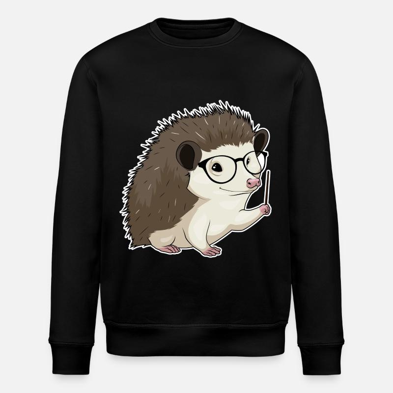 Pointeur d’enseignant hérisson - Sweat bio ROLLER Stanley/Stella Unisexe - noir