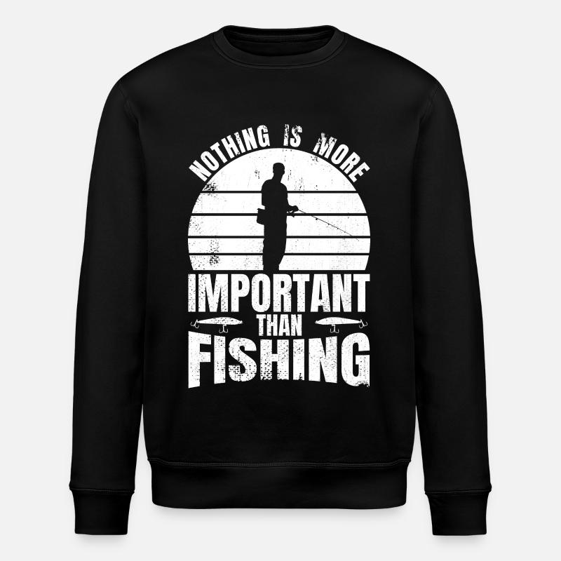 Angler Motivation - Stanley/Stella ROLLER Unisex Organic Sweatshirt - black