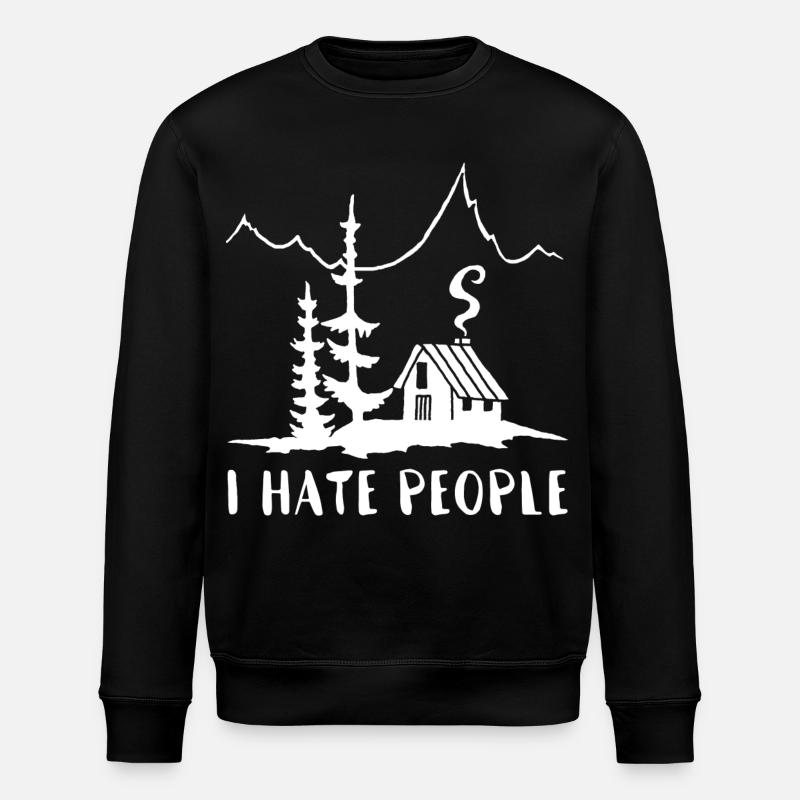 Solitaire (blanc) - Sweat bio ROLLER Stanley/Stella Unisexe - noir