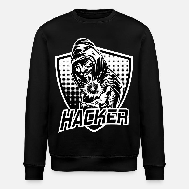 HACKER - Stanley/Stella Unisex Bio-Sweatshirt ROLLER - Schwarz