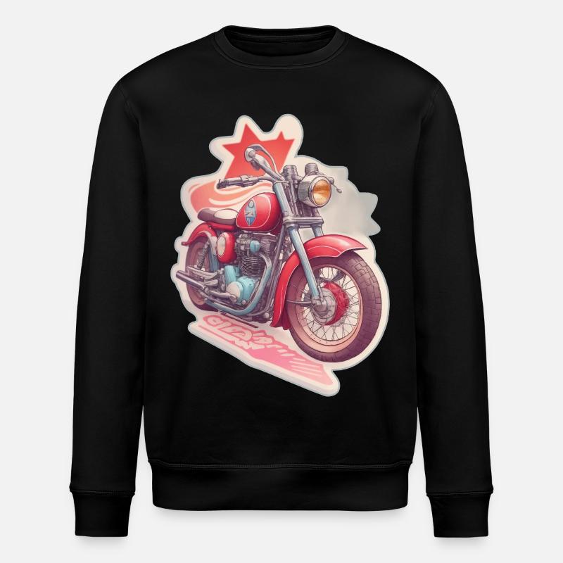 Motorrad Design - Stanley/Stella Unisex Bio-Sweatshirt ROLLER - Schwarz