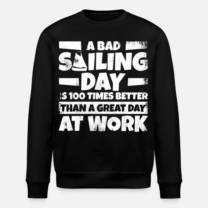 Sailing - Stanley/Stella ROLLER Unisex Organic Sweatshirt - black