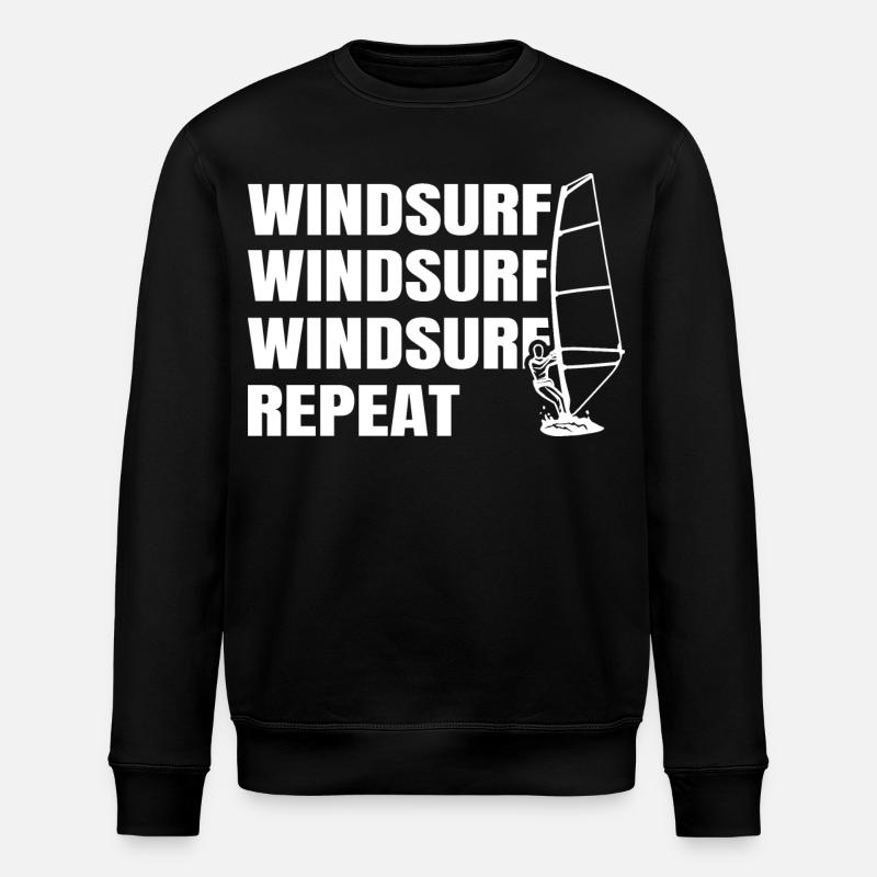 Windsurfing - Stanley/Stella ROLLER Unisex Organic Sweatshirt - black