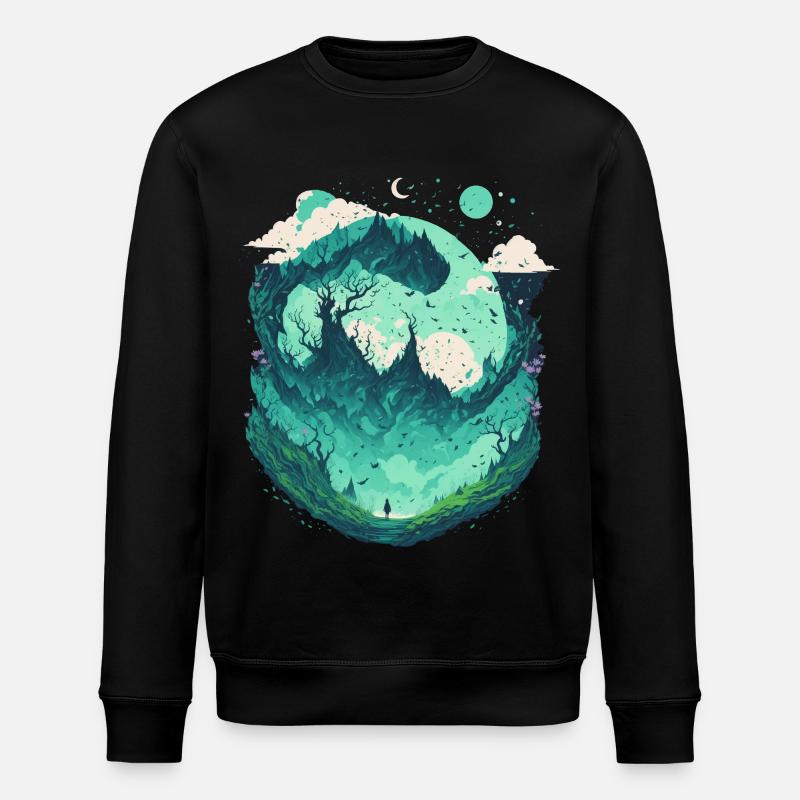 Fantasy Wonderland Fairytale Forest - Sweat bio ROLLER Stanley/Stella Unisexe - noir