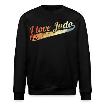Judo Fighters - Stanley/Stella ROLLER Unisex Organic Sweatshirt - black - Front - Nik (191cm)
