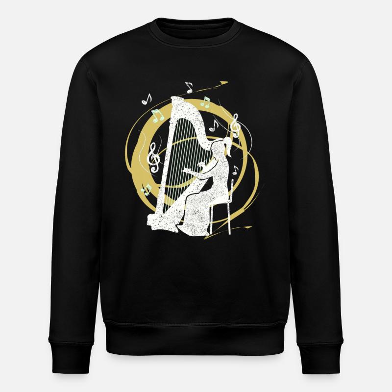Harpe harpiste - Sweat bio ROLLER Stanley/Stella Unisexe - noir