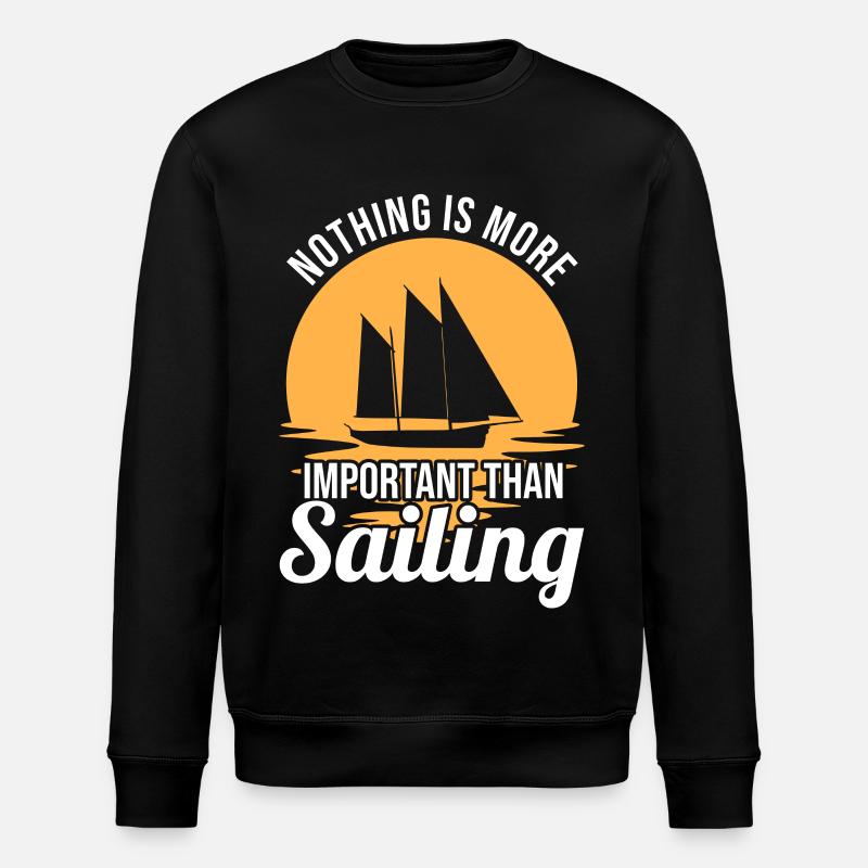 Segel Motivation - Stanley/Stella Unisex Bio-Sweatshirt ROLLER - Schwarz