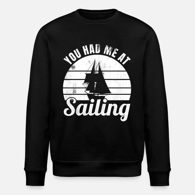 Segeln Witz - Stanley/Stella Unisex Bio-Sweatshirt ROLLER - Schwarz