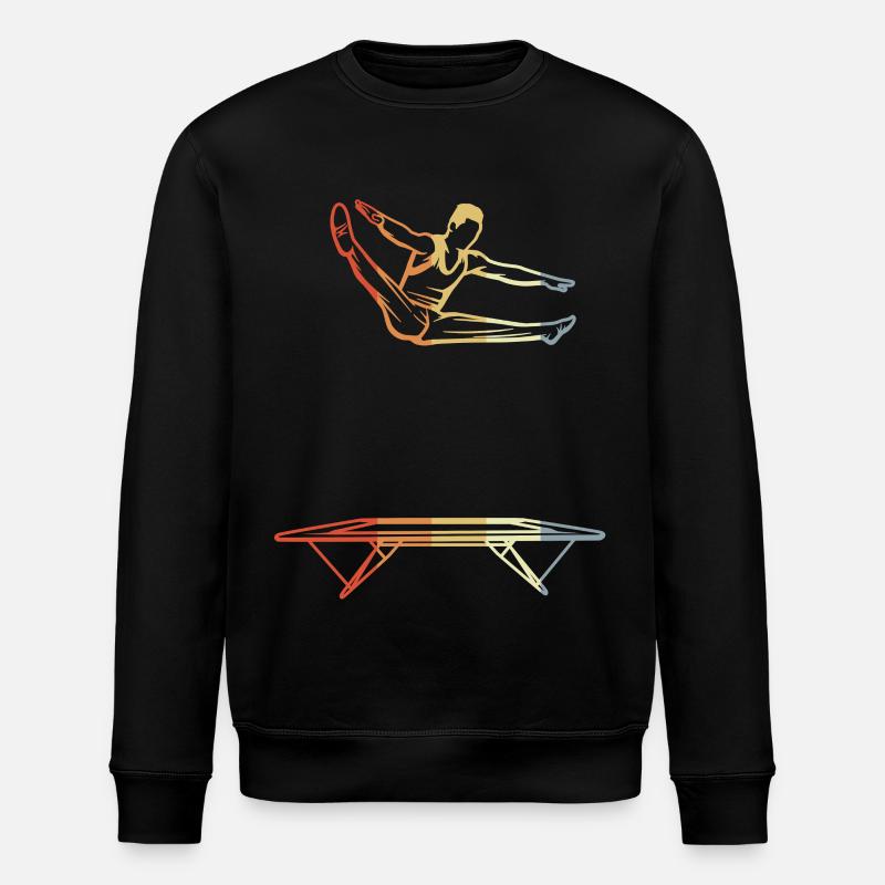 Lustiger Trampolin Junge - Stanley/Stella Unisex Bio-Sweatshirt ROLLER - Schwarz