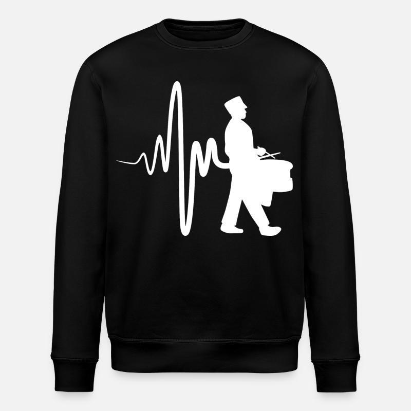 Parade drummer - Stanley/Stella ROLLER Unisex Organic Sweatshirt - black