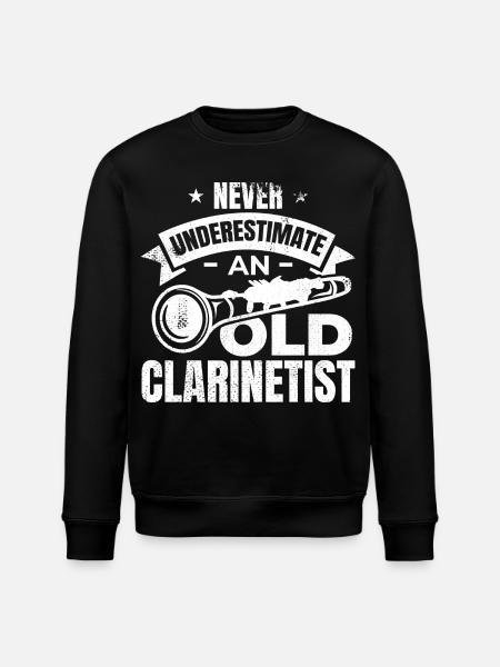 Clarinets Grandpa - Stanley/Stella ROLLER Unisex Organic Sweatshirt - black
