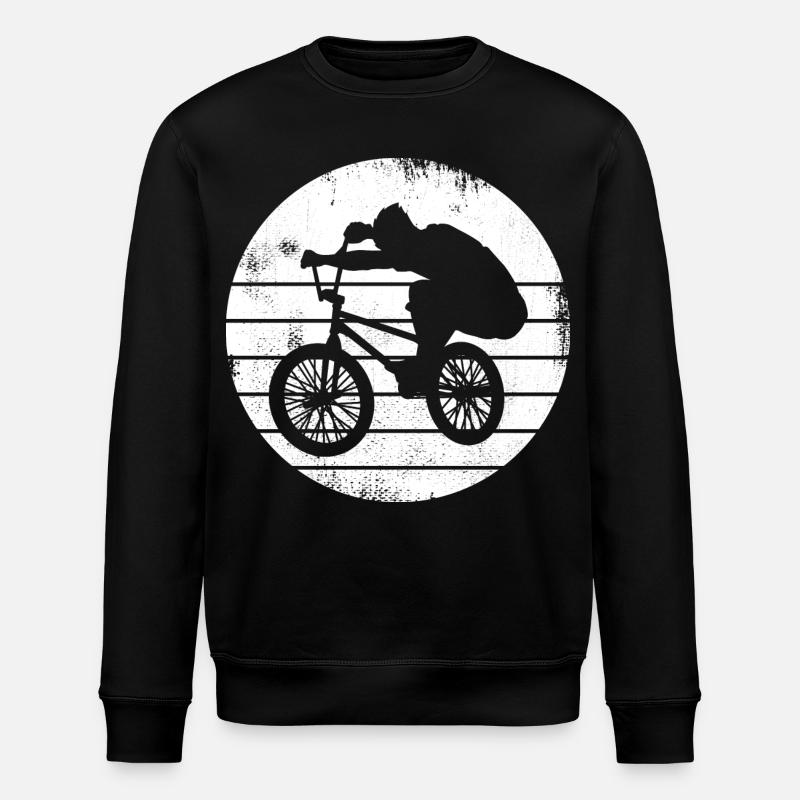 BMX Radfahrer - Stanley/Stella Unisex Bio-Sweatshirt ROLLER - Schwarz