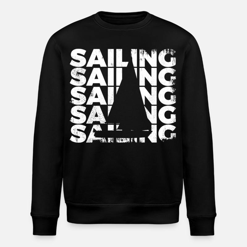 Segelboot - Stanley/Stella Unisex Bio-Sweatshirt ROLLER - Schwarz