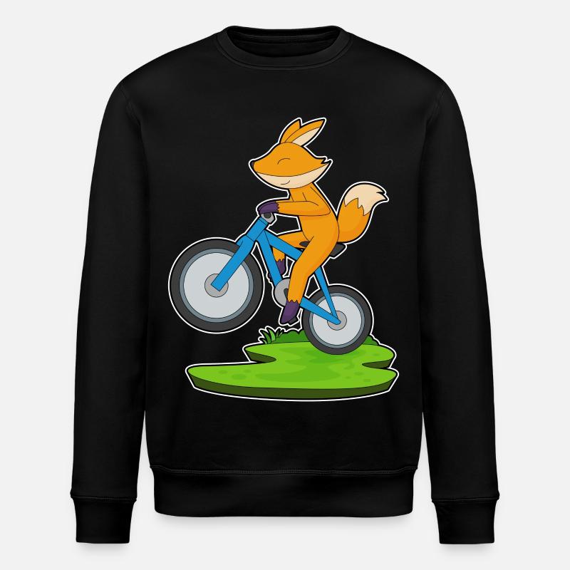 Fuchs Fahrrad - Stanley/Stella Unisex Bio-Sweatshirt ROLLER - Schwarz