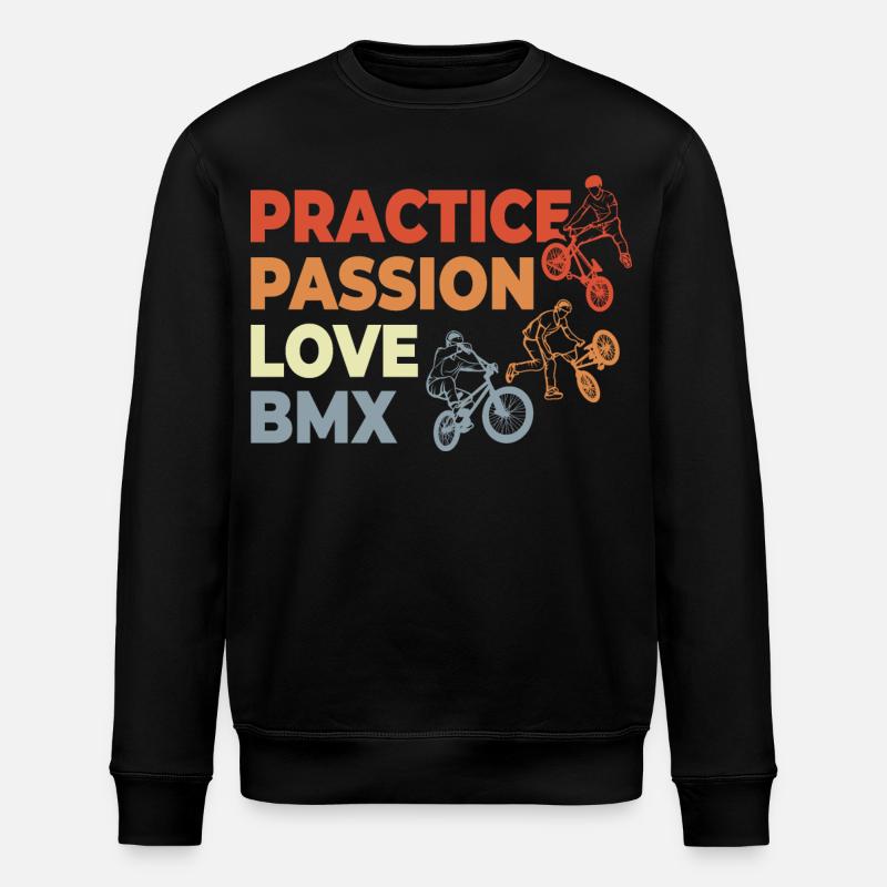 BMX Motivation - Stanley/Stella Unisex Bio-Sweatshirt ROLLER - Schwarz