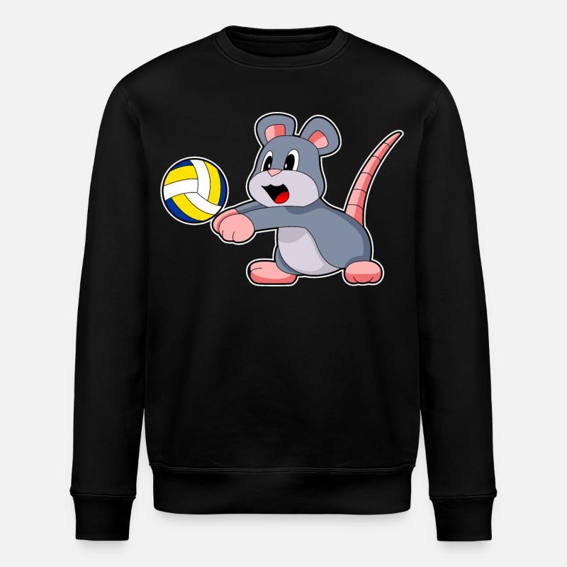 Volleyball de souris - Sweat bio ROLLER Stanley/Stella Unisexe - noir