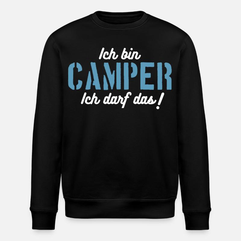 Ich bin Camper, ich darf das! - Stanley/Stella Unisex Bio-Sweatshirt ROLLER - Schwarz