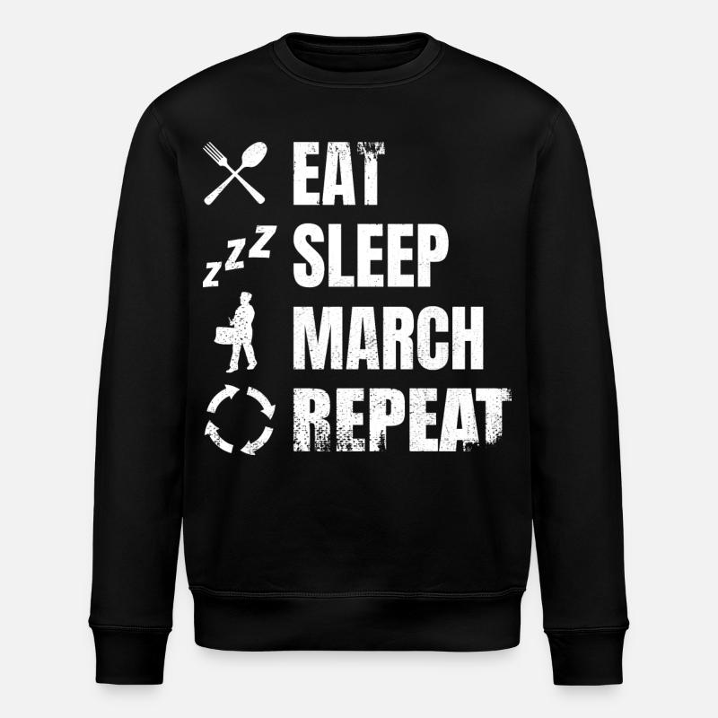 Trommelspieler Tägliche Routine - Stanley/Stella Unisex Bio-Sweatshirt ROLLER - Schwarz