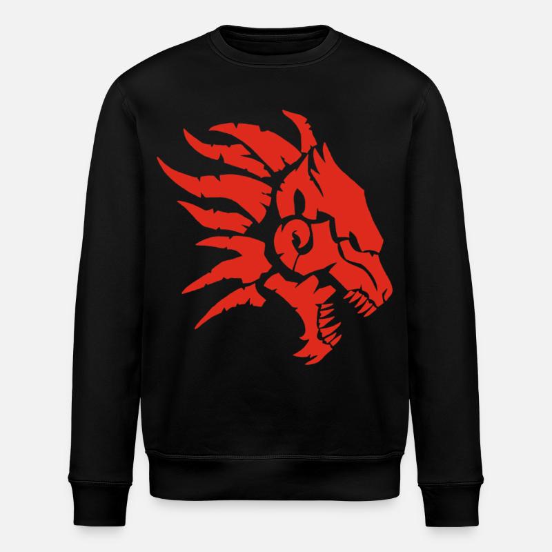 Die Höllenbestie (rot) - Stanley/Stella Unisex Bio-Sweatshirt ROLLER - Schwarz