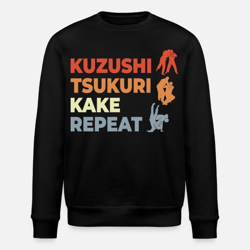 Judo Techniques - Stanley/Stella ROLLER Unisex Organic Sweatshirt - black