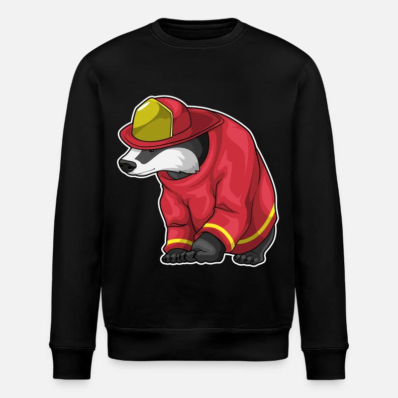 Brigade des pompiers Badger - Sweat bio ROLLER Stanley/Stella Unisexe - noir