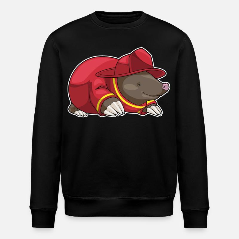Pompiers de Mole - Sweat bio ROLLER Stanley/Stella Unisexe - noir