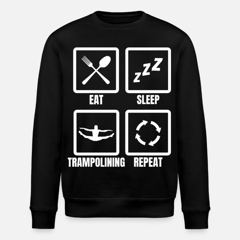 Trampoline Routine - Stanley/Stella ROLLER Unisex Organic Sweatshirt - black