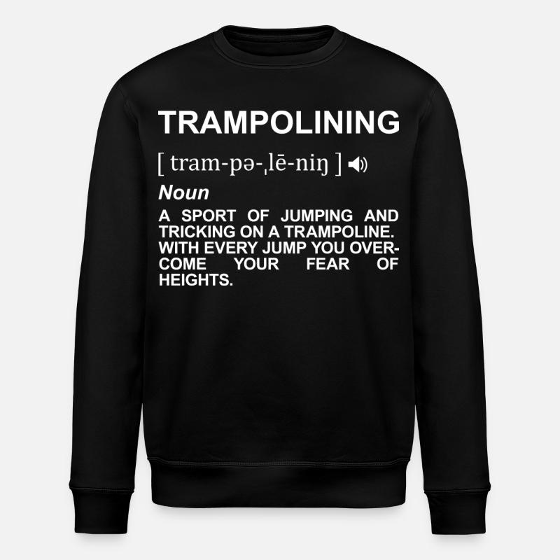 Trampolinspringen Bedeutung - Stanley/Stella Unisex Bio-Sweatshirt ROLLER - Schwarz