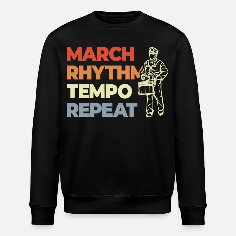 Trommel Spruch - Stanley/Stella Unisex Bio-Sweatshirt ROLLER - Schwarz